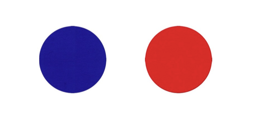 Kreise blau und rot Kreise blau und rot